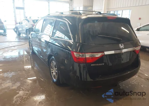 2011 Honda Odyssey Ex-L from USA, damaged, VIN 5FNRL5H60BB012741
